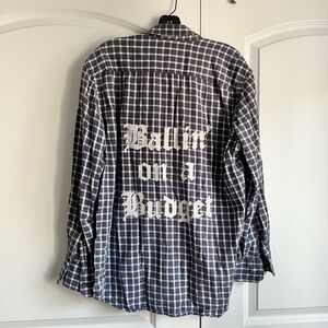 One of a Kind Vintage Ballin on a Budget Plaid Shirt